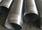Stainless Steel Downhole Slotted Tube , Continuous Slot Opening Vee Wire Screen
