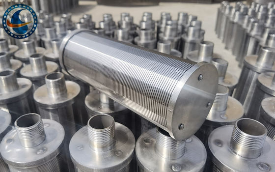 0.5mm Slot Stainless Steel 316l Wedge Wire Screen Nozzle With 1" Male Threaded