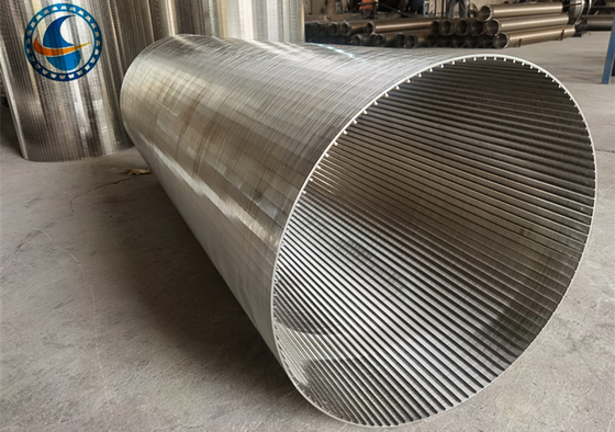 Ss 316l заклинивают профиль Vee диаметра 915mm корзины экрана провода